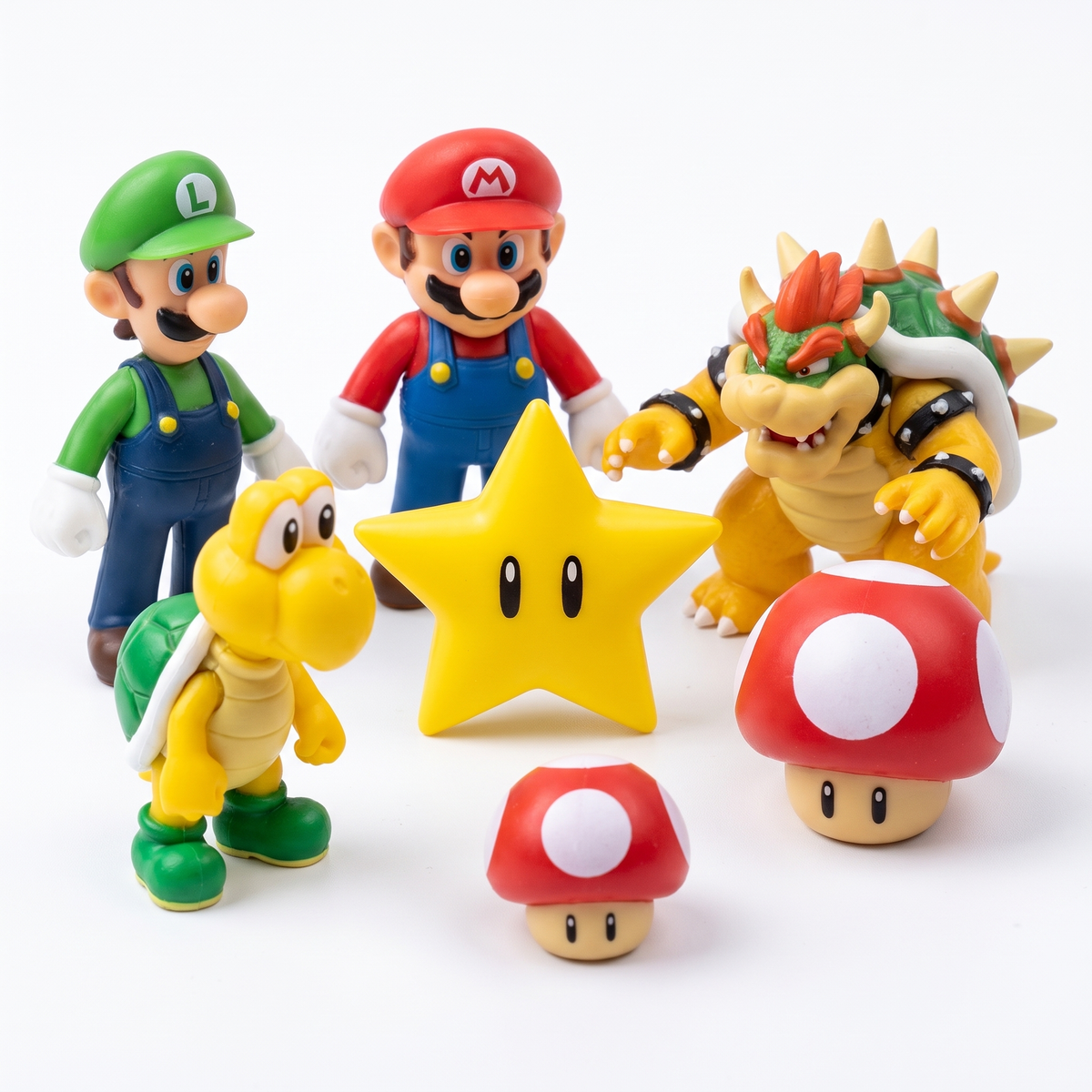 Mario Advent Calendar - Detail Macro of Collectible Figurines