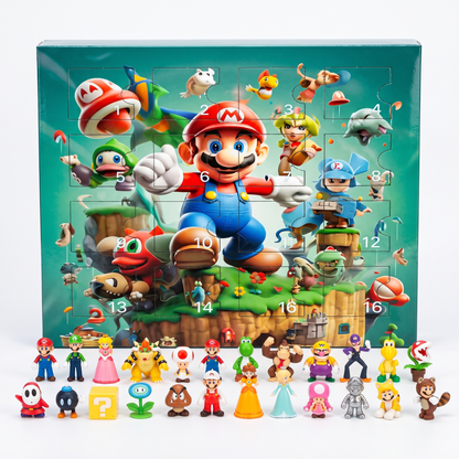 Mario Advent Calendar - Front View - Full Box Display